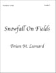 Snowfall On Fields Concert Band sheet music cover